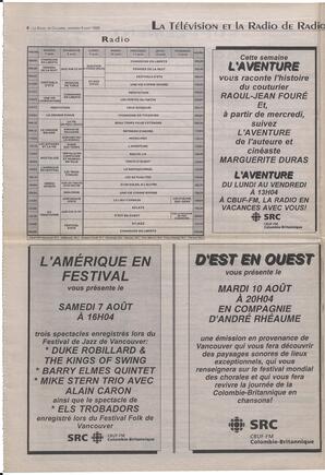 Le Soleil de Colombie-Britannique, August 6, 1993, page 6