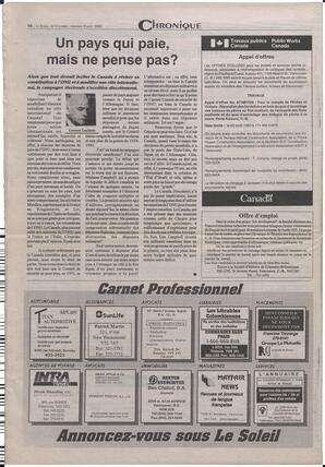 Le Soleil de Colombie-Britannique, August 6, 1993, page 14