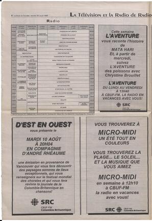 Le Soleil de Colombie-Britannique, July 30, 1993, page 8