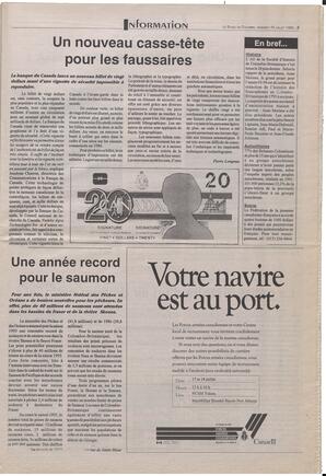 Le Soleil de Colombie-Britannique, July 6, 1993, page 3