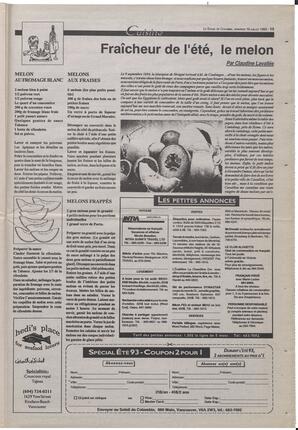 Le Soleil de Colombie-Britannique, July 6, 1993, page 15