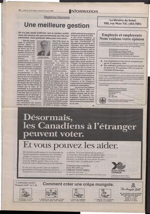 Le Soleil de Colombie-Britannique, July 2, 1993, page 16