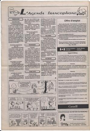 Le Soleil de Colombie-Britannique, July 2, 1993, page 10