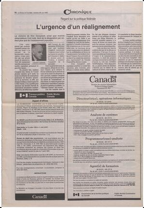 Le Soleil de Colombie-Britannique, June 25, 1993, page 16