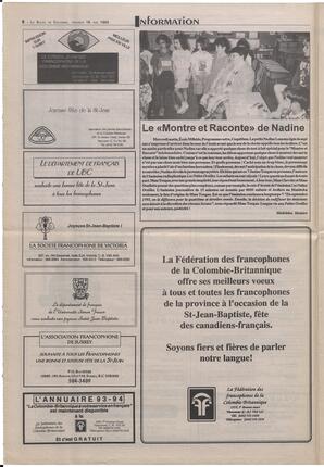 Le Soleil de Colombie-Britannique, June 18, 1993, page 6
