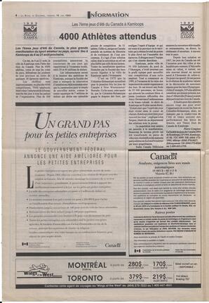 Le Soleil de Colombie-Britannique, June 18, 1993, page 4