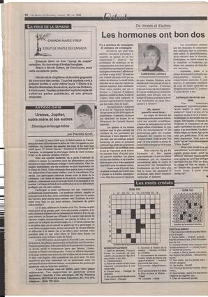Le Soleil de Colombie-Britannique, June 18, 1993, page 18