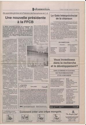 Le Soleil de Colombie-Britannique, June 11, 1993, page 3
