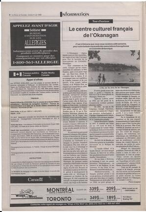 Le Soleil de Colombie-Britannique, June 4, 1993, page 4