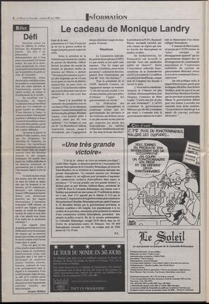 Le Soleil de Colombie-Britannique, May 28, 1993, page 2