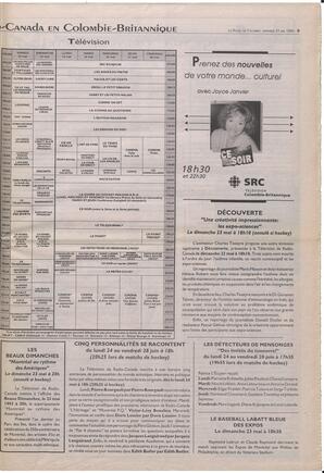 Le Soleil de Colombie-Britannique, May 21, 1993, page 9