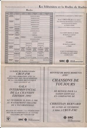 Le Soleil de Colombie-Britannique, May 21, 1993, page 8