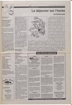 Le Soleil de Colombie-Britannique, May 21, 1993, page 15
