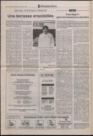 Le Soleil de Colombie-Britannique, May 14, 1993, page 4