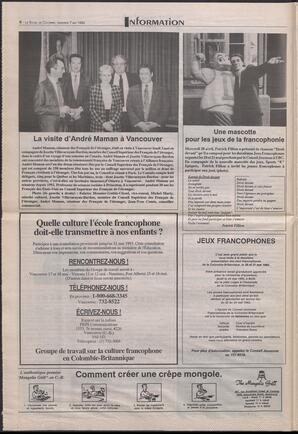 Le Soleil de Colombie-Britannique, May 7, 1993, page 6