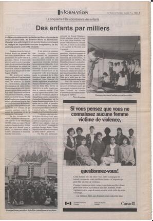 Le Soleil de Colombie-Britannique, May 7, 1993, page 3