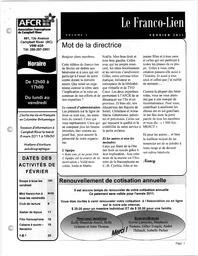   LE FRANCO-LIEN, 2011   , page 1