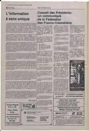 Le Soleil de Colombie, November 10, 1989, page 2