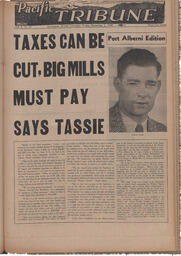   The Pacific Tribune - Friday, December 2, 1949   , page 1