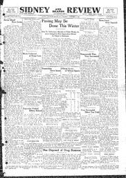 Sidney And Islands Review Thu, November 2, 1922 (Page 1)