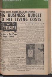   The Pacific Tribune - Friday, June 23, 1961   , page 1