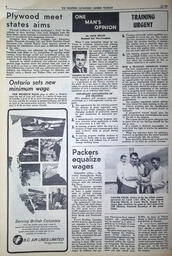   The Western Canadian Lumber Worker, Vol. XXXI, No. 15, 1st Issue Aug. 1964   , page 6