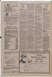 Le Soleil de Colombie, November 20, 1981, page 2
