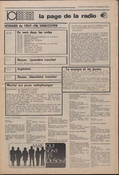Le Soleil de Vancouver, September 14, 1973, page 5