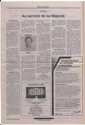 Le Soleil de Colombie, November 1, 1991, page 6