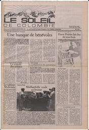 Le Soleil de Colombie, September 21, 1984, page 1