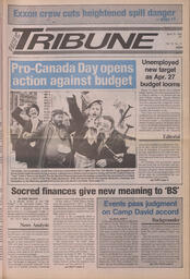   The Pacific Tribune - Monday, April 10, 1989   , page 1