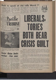   The Pacific Tribune - Friday, February 28, 1958   , page 1