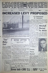   The B.C. Lumber Worker, Vol. XXVII, No. 1, 1st Issue Jan. 1960   , page 1