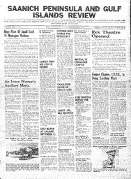 Saanich Peninsula And Gulf Islands Review Wed, September 9, 1942 (Page 1)