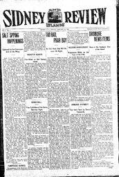 Sidney And Islands Review Fri, January 24, 1913 (Page 1)