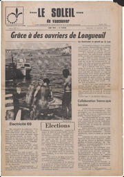 Le Soleil de Vancouver, July 25, 1969, page 1