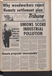   The Pacific Tribune - Friday, August 28, 1970   , page 1