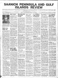 Saanich Peninsula And Gulf Islands Review Wed, March 26, 1941 (Page 1)