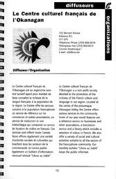   RÉPERTOIRE DES RESSOURCES CULTURELLES, 1999-2001   , page 21