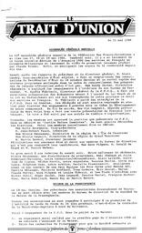   LE TRAIT D'UNION, 1988   , page 1