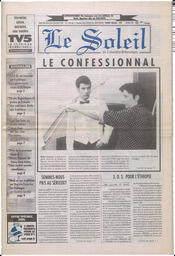 Le Soleil de Colombie-Britannique, December 1, 1995, page 1