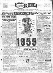 Saanich Peninsula And Gulf Islands Review Tue, December 30, 1958 (Page 1)