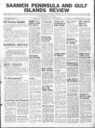 Saanich Peninsula And Gulf Islands Review Wed, November 26, 1941 (Page 1)