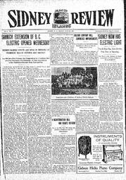Sidney And Islands Review Fri, June 20, 1913 (Page 1)