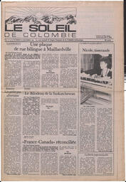 Le Soleil de Colombie, December 14, 1984, page 1