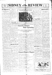 Sidney And Islands Review Thu, September 9, 1920 (Page 1)