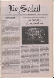 Le Soleil de Colombie-Britannique, January 4, 1995, page 1