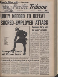   The Pacific Tribune - Friday, March 3, 1972   , page 1