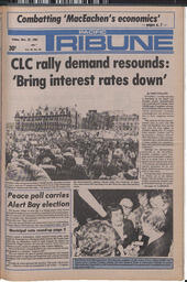   The Pacific Tribune - Friday, November 27, 1981   , page 1