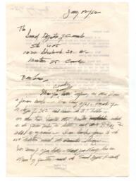 Handwritten Note
